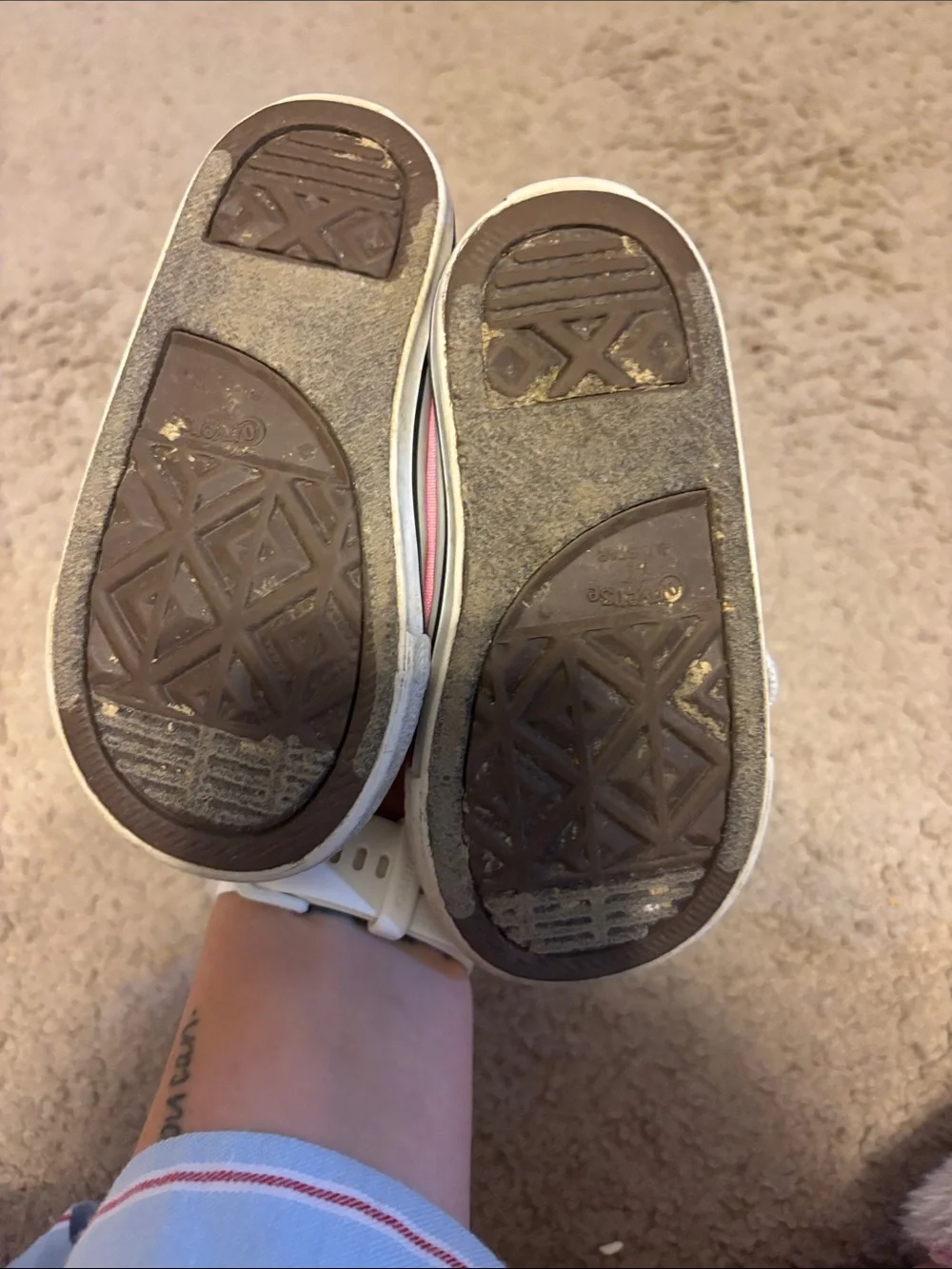Converse Pink Canvas Kids Low Top Sneakers